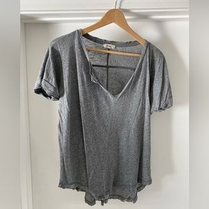 Madewell, Size M, slouchy, low cut, gray tshirt